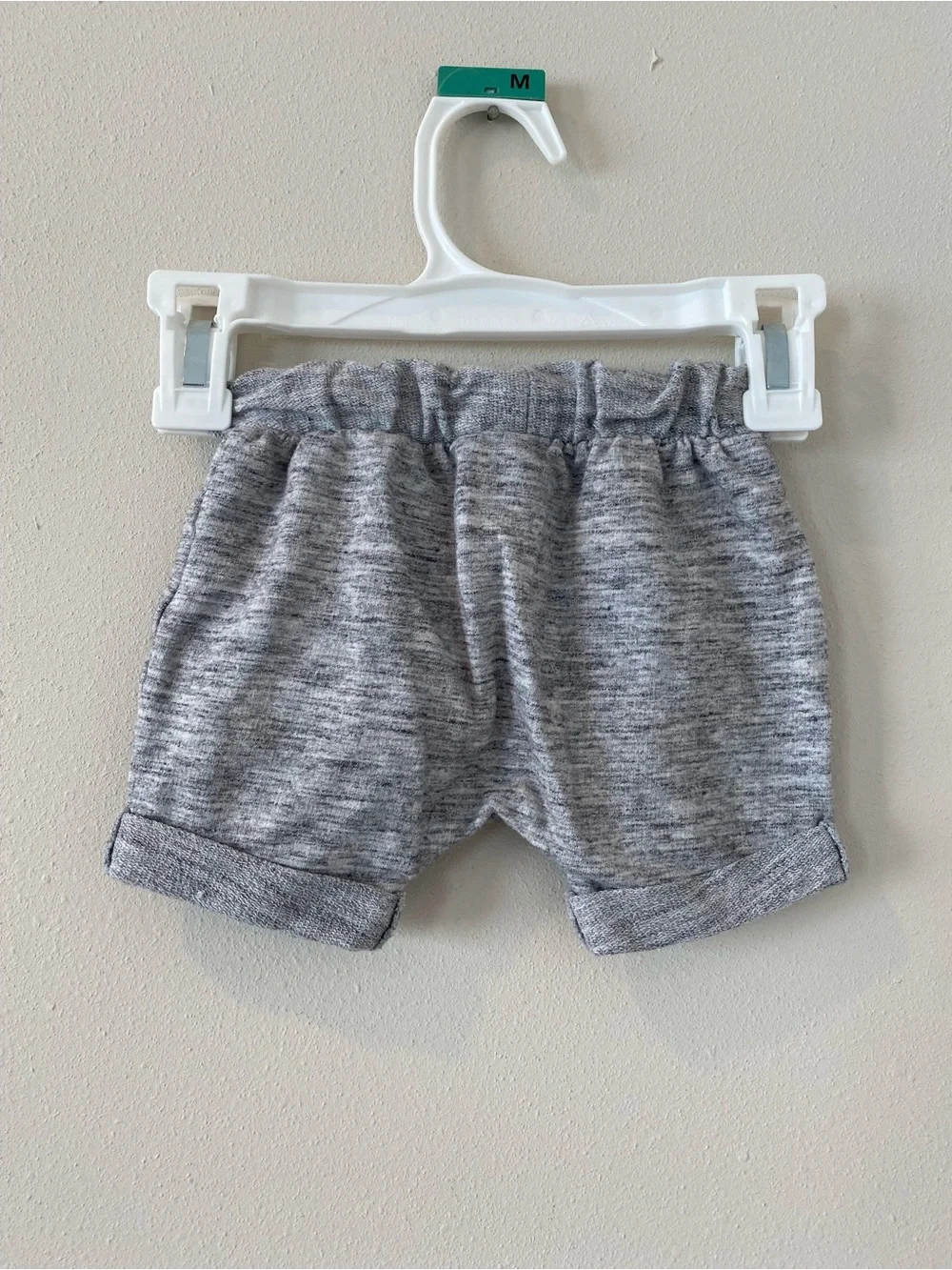 Lot Of 2 Cat and Jack Shorts 0-3 Months, 3-6 Months Gray Drawstring Baby Boy